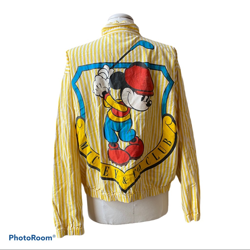 Disney Vintage Jacket Mickey & Co Yellow Stripes
